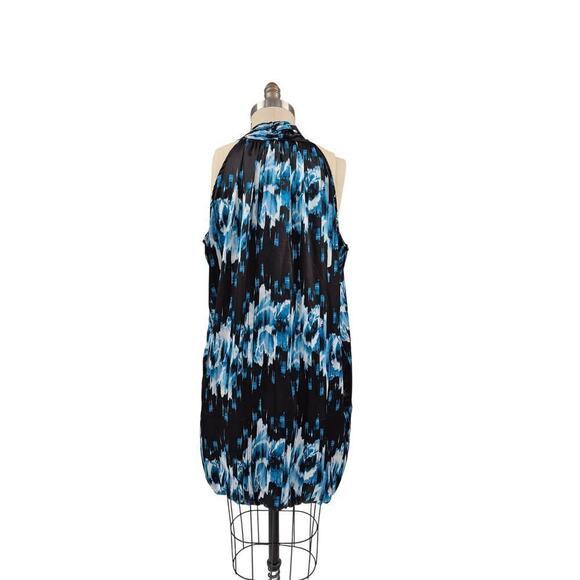 NWT Derek Lam For Design Nation Halter Dress Tunic Black/Teal/White Poly Sz XL - Picture 4 of 8